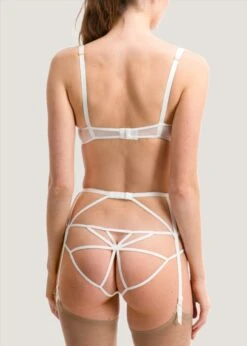 BLUEBELLA Nova Suspender Belt (Ivory) -BLUEBELLA Sales Store 34803.iv bluebella nova suspender ivory white bottoms sexy lingerie e