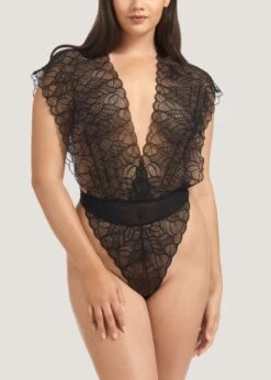 BLUEBELLA Emerson (Black) Body -BLUEBELLA Sales Store 35103.BK bluebella emerson body black bodysuit lace sexy lingerie E