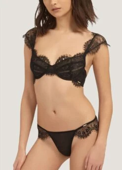 BLUEBELLA Marina Thong -BLUEBELLA Sales Store 40164 bluebella marina thong boyshort lace mesh black bottoms sexy lingerie D