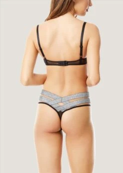 BLUEBELLA Emilia (Silver/Black) Bra 12 BLUEBELLA Emilia (Silver/Black) Bra -BLUEBELLA Sales Store 40603.slbk bluebella emilia bra silver black underwire nonpadded sexy lingerie g