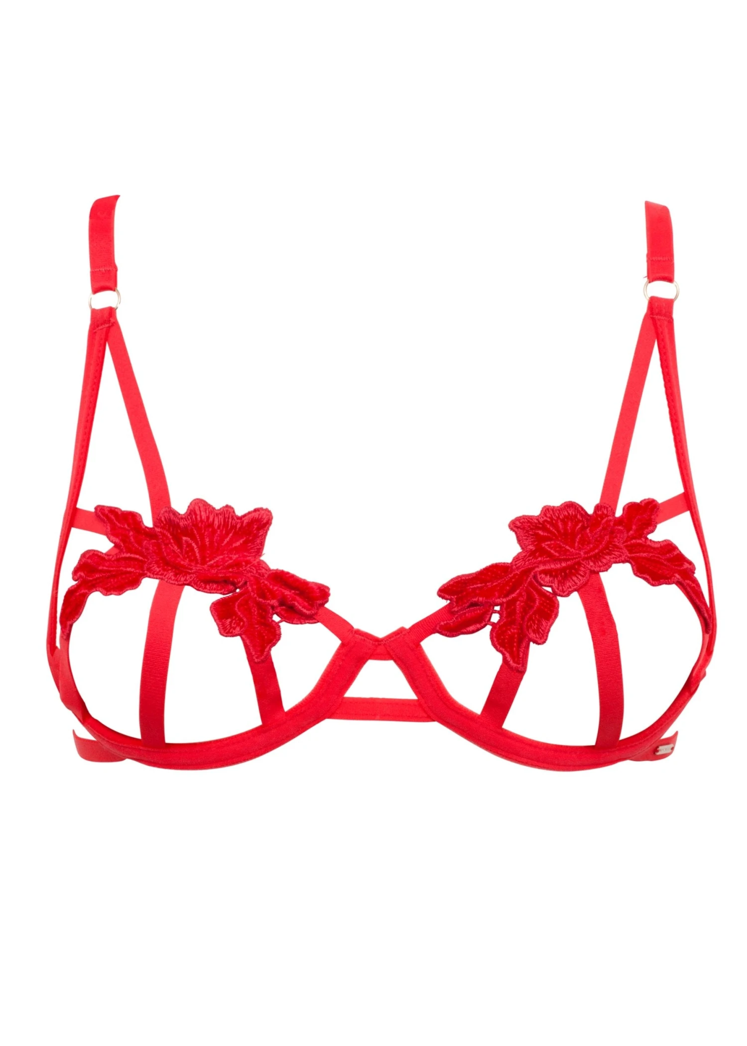 BLUEBELLA Eden (Red) Cupless Bra 1 BLUEBELLA Eden (Red) Cupless Bra