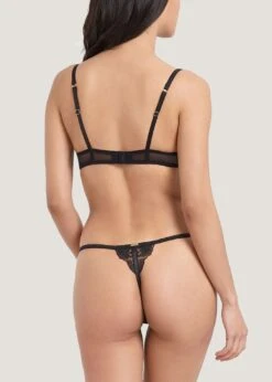 BLUEBELLA Marseille Thong (Black) -BLUEBELLA Sales Store 41201 bluebella marseille thong black lace gstring bottoms sexy lingerie E
