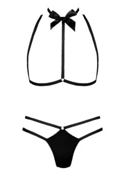 Maison Close Le Petit Secret (Black) Harness And Thong Set
