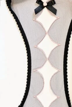 AGENT PROVOCATEUR Lorna Ouvert Brief (Black/Pink) -BLUEBELLA Sales Store OuvertCloseUp