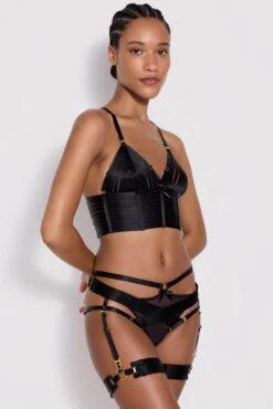 Signature Bondage (Black) Open Harness Brief 5 Signature Bondage (Black) Open Harness Brief -BLUEBELLA Sales Store Signature Bondage Black Open Harness Brief G