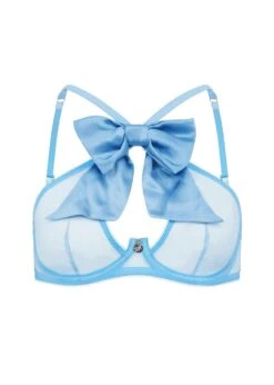 AGENT PROVOCATEUR Oriana High Neck Underwired Bra (Baby Blue)