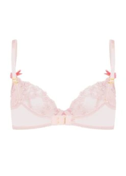 AGENT PROVOCATEUR Adelie Bra (Baby Pink / Hot Pink) 7 AGENT PROVOCATEUR Adelie Bra (Baby Pink / Hot Pink) -BLUEBELLA Sales Store agent provocateur adelie plunge bra underwired pink lace luxury lingerie E