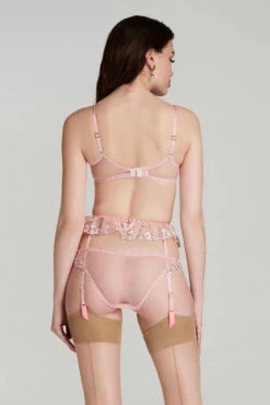 AGENT PROVOCATEUR Adelie Waspie (Baby Pink / Hot Pink) 7 AGENT PROVOCATEUR Adelie Waspie (Baby Pink / Hot Pink) -BLUEBELLA Sales Store agent provocateur adelie waspie suspender pink luxury lingerie B copy