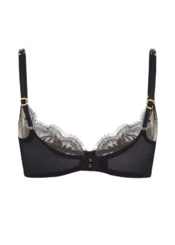AGENT PROVOCATEUR Alyss Plunge Bra (Black) 11 AGENT PROVOCATEUR Alyss Plunge Bra (Black) -BLUEBELLA Sales Store agent provocateur alyss plunge bra black lace underwired luxury lingerie G
