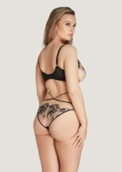 AGENT PROVOCATEUR Kalia Bra (Black / Sand) 9 AGENT PROVOCATEUR Kalia Bra (Black / Sand) -BLUEBELLA Sales Store agent provocateur kalia black plunge bra lace mesh undewired luxury lingerie E