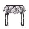 AGENT PROVOCATEUR Kalia Suspender (Black / Sand)