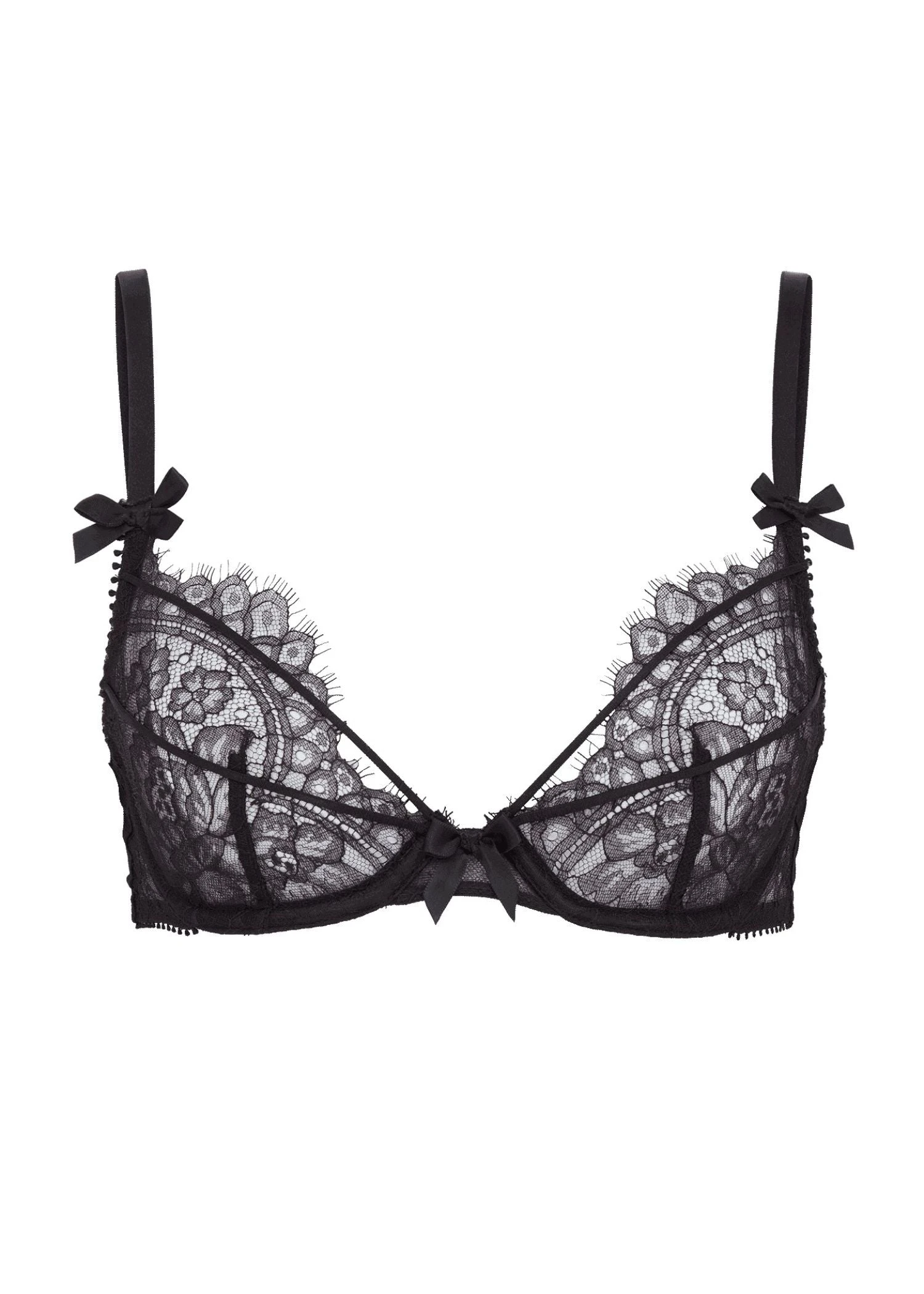 AGENT PROVOCATEUR Kiya Plunge Bra (Black) 1 AGENT PROVOCATEUR Kiya Plunge Bra (Black)