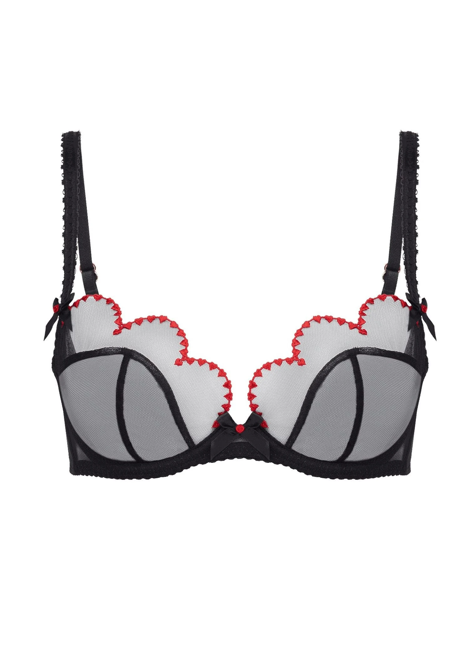AGENT PROVOCATEUR Lorna Heart Bra (Black / Red) 1 AGENT PROVOCATEUR Lorna Heart Bra (Black / Red)
