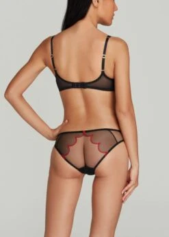 AGENT PROVOCATEUR Lorna Heart Bra (Black / Red) 12 AGENT PROVOCATEUR Lorna Heart Bra (Black / Red) -BLUEBELLA Sales Store agent provocateur lorna heart bra black underwired non padded sexy luxury lingerie E