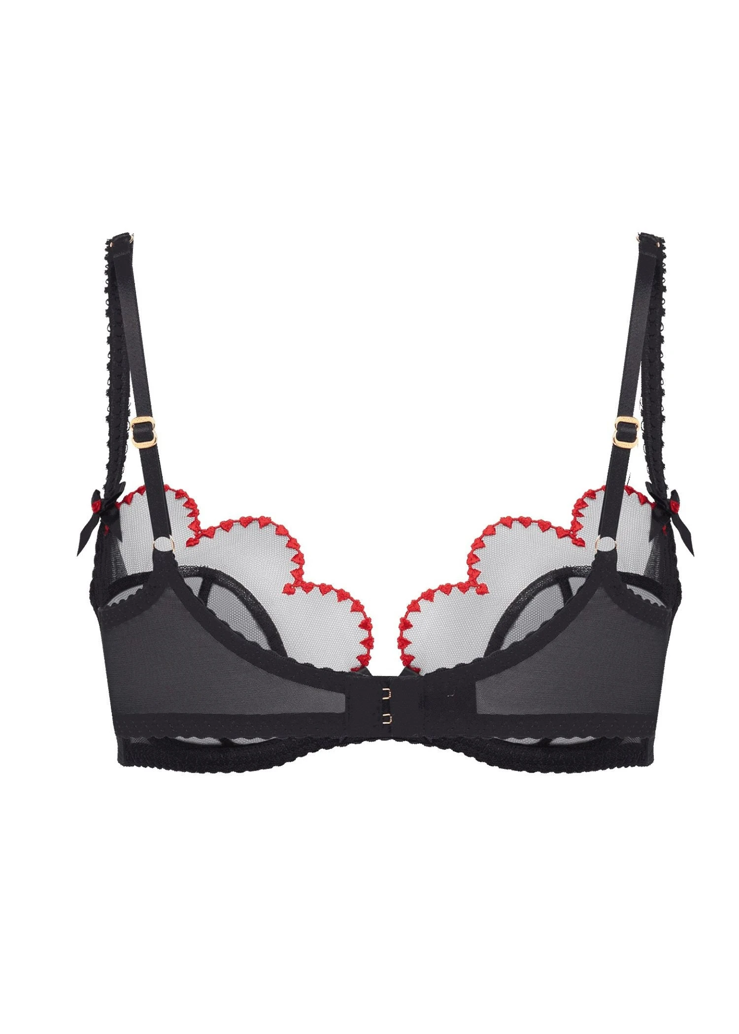 AGENT PROVOCATEUR Lorna Heart Bra (Black / Red) 8 AGENT PROVOCATEUR Lorna Heart Bra (Black / Red) - Image 8