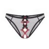 AGENT PROVOCATEUR Lorna Heart Ouvert (Black / Red)