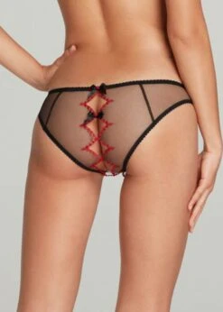 AGENT PROVOCATEUR Lorna Heart Ouvert (Black / Red) -BLUEBELLA Sales Store agent provocateur lorna heart ouvert panty black sexy luxury lingerie C