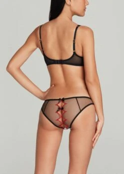 AGENT PROVOCATEUR Lorna Heart Ouvert (Black / Red) -BLUEBELLA Sales Store agent provocateur lorna heart ouvert panty black sexy luxury lingerie E