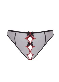 AGENT PROVOCATEUR Lorna Heart Ouvert (Black / Red) -BLUEBELLA Sales Store agent provocateur lorna heart ouvert panty black sexy luxury lingerie F
