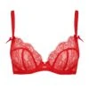 AGENT PROVOCATEUR Lorna Lace Plunge Bra (Red)