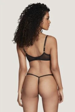 AGENT PROVOCATEUR Lorna Lace Thong (Black) -BLUEBELLA Sales Store agent provocateur lorna lace thong black underwear luxury lingerie C