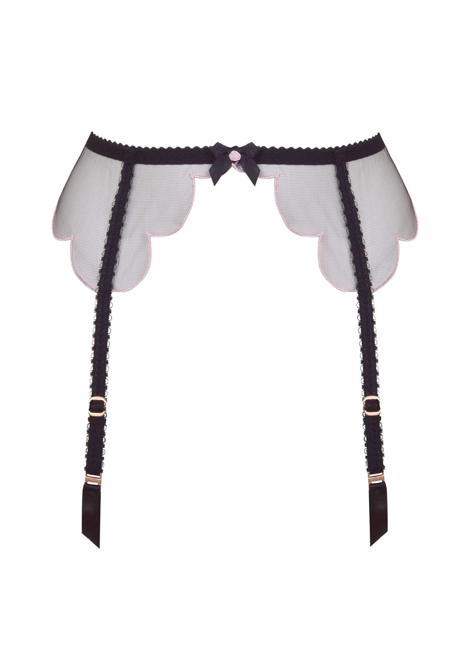 AGENT PROVOCATEUR Lorna Suspender (Black/Pink) 1 AGENT PROVOCATEUR Lorna Suspender (Black/Pink)