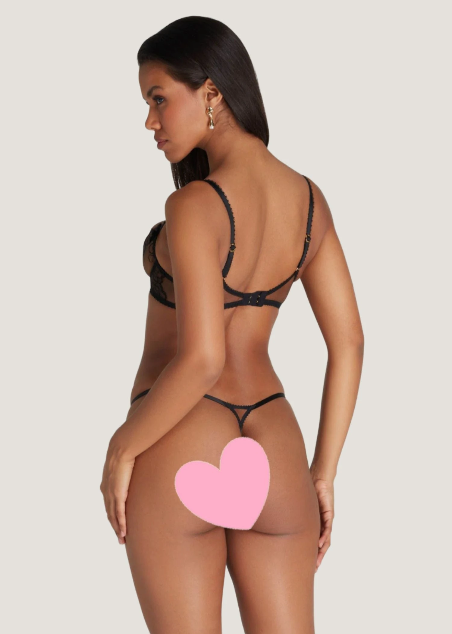 AGENT PROVOCATEUR Maysie Thong (Black) 3 AGENT PROVOCATEUR Maysie Thong (Black) - Image 3