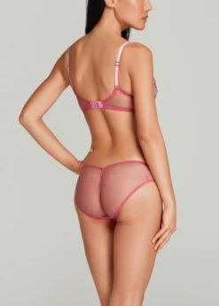 AGENT PROVOCATEUR Maysie Bra (Fuchsia / Baby Pink) -BLUEBELLA Sales Store agent provocateur maysie underwired plunge bra non padded valentines lingerie pink luxury lingerie F