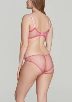 AGENT PROVOCATEUR Maysie Bra (Fuchsia / Baby Pink) -BLUEBELLA Sales Store agent provocateur maysie underwired plunge bra non padded valentines lingerie pink luxury lingerie H