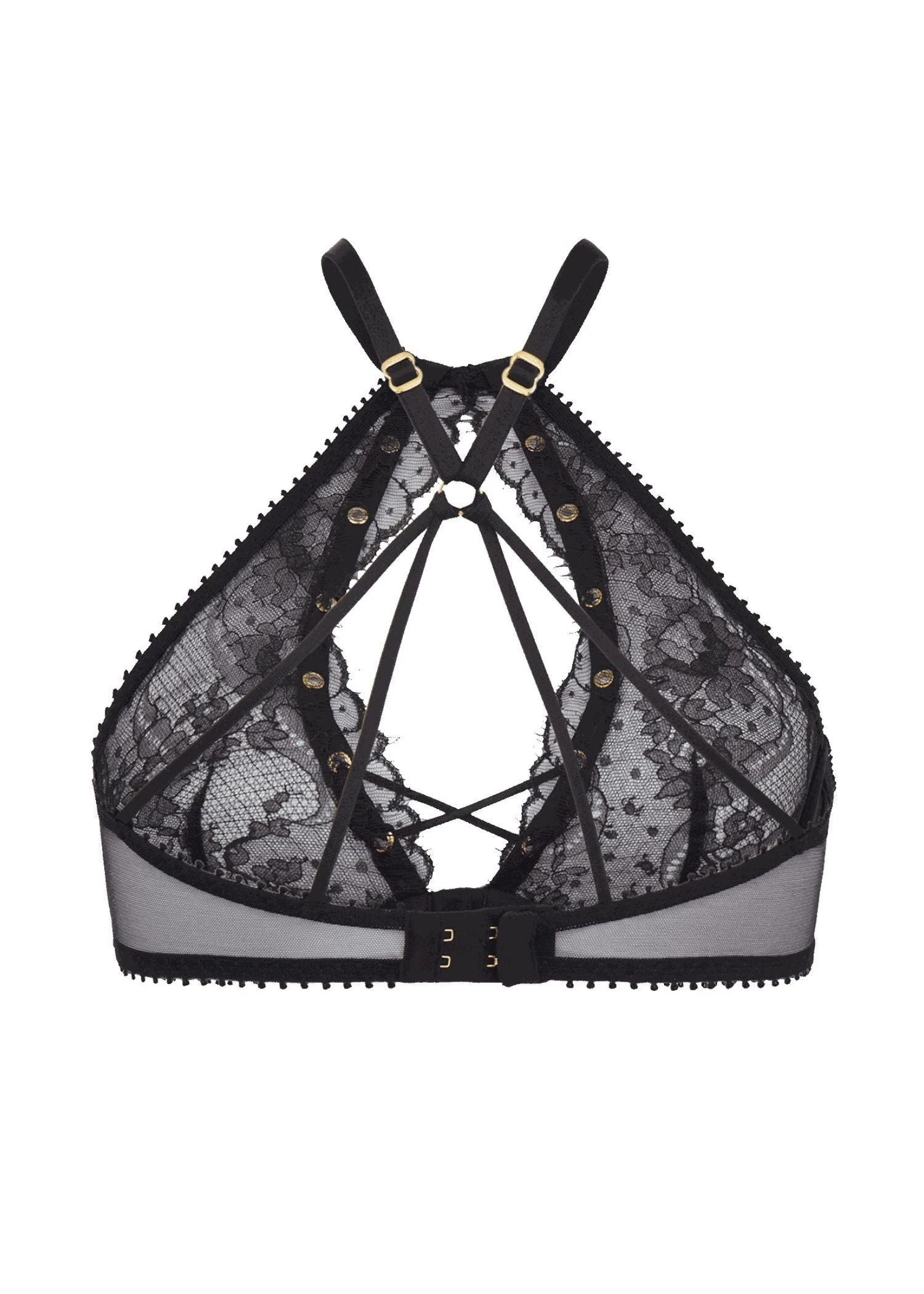 AGENT PROVOCATEUR Vallentina High Neck Underwired Bra (Black) 4 AGENT PROVOCATEUR Vallentina High Neck Underwired Bra (Black) - Image 4