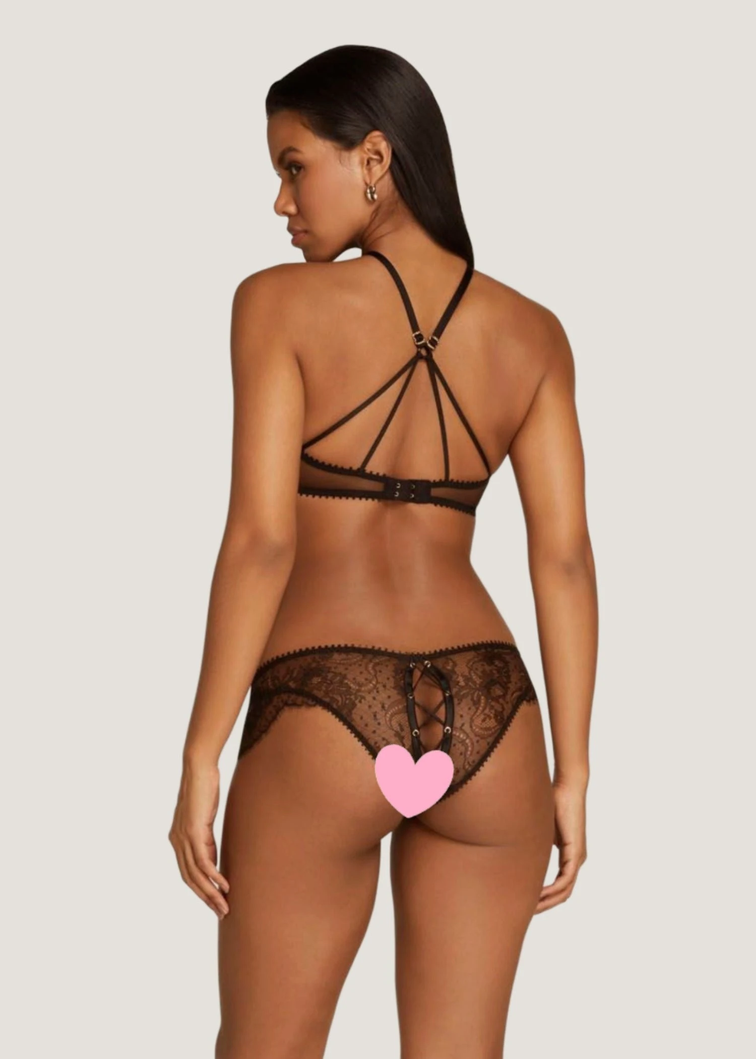 AGENT PROVOCATEUR Vallentina Knicker Ouvert (Black) 3 AGENT PROVOCATEUR Vallentina Knicker Ouvert (Black) - Image 3
