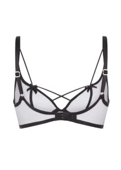 AGENT PROVOCATEUR Zella Bra (Black) -BLUEBELLA Sales Store agent provocateur zella underwired plunge bra non padded black sexy luxury lingerie F