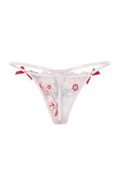 AGENT PROVOCATEUR Zuri Thong (Red / Blue) 9 AGENT PROVOCATEUR Zuri Thong (Red / Blue) -BLUEBELLA Sales Store agent provocateur zuri thong red blue sand lace luxury lingerie E