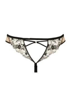 After Midnight Tanga -BLUEBELLA Sales Store atelier amour apres minuit nude mesh tanga brief black lace thong sexy thong H