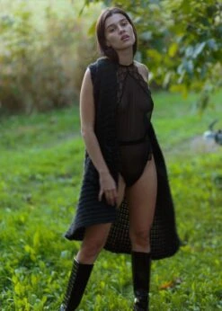 Mystic Shadow Body -BLUEBELLA Sales Store atelier amour mystic shadow body black mesh see through bodysuit sexy lingerie E