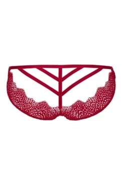 Desire (Rouge) Open Brief 9 Desire (Rouge) Open Brief -BLUEBELLA Sales Store atelier amour nommee desir rouge open brief red lace backless panty sexy lingerie G