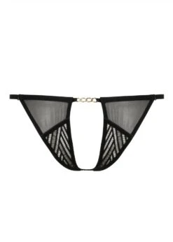 Sensual Wave Open Brief 5 Sensual Wave Open Brief -BLUEBELLA Sales Store atelier amour onde sensuelle black lace open brief ouvert panty sexy lingerie E