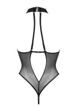 Selene Cupless Body (Black) -BLUEBELLA Sales Store atelier bordelle selene black cupless body soft mesh sexy lingerie bodywear G