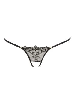 Dusky Raven Crotchless Thong