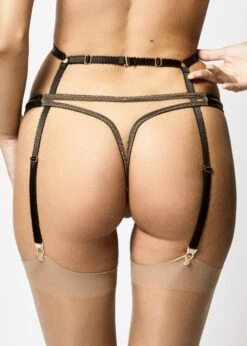 Maria Suspender -BLUEBELLA Sales Store aw1804 mar.bk edge o beyond maria suspender black sexy lingerie bottoms e