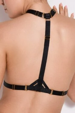 Art Deco Harness -BLUEBELLA Sales Store aw18h02b bordelle art deco harness black accessorie sexy lingerie H