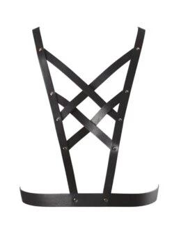 Bijoux Indiscrets MAZE Cross Cleavage Harness (Black)