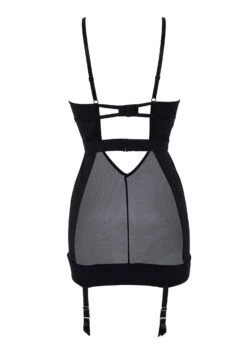 BLUEBELLA Alanna Longline Basque -BLUEBELLA Sales Store bluebella alanna longline basque underwired non padded black lace soft mesh sexy bodywear lingerie G