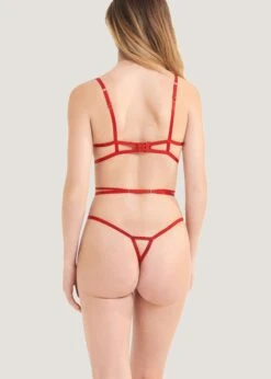 BLUEBELLA Aria Wired Body (Red) -BLUEBELLA Sales Store bluebella aria wired body red cupless ultra sexy lingerie bodywear C