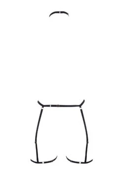 BLUEBELLA Calypso Collar Thigh Harness (Detachable) 11 BLUEBELLA Calypso Collar Thigh Harness (Detachable) -BLUEBELLA Sales Store bluebella calypso thigh harness detachable black bodywear bondage sexy lingerie F