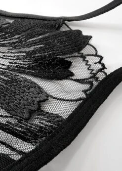 BLUEBELLA Colette Thong 17 BLUEBELLA Colette Thong -BLUEBELLA Sales Store bluebella colette thong double strap black mesh bottoms sexy lingerie I