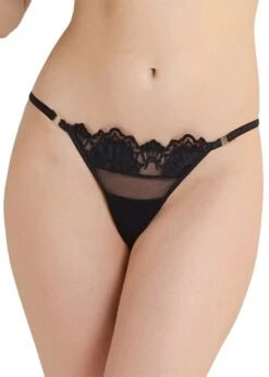 BLUEBELLA Ina Open-Back Brief 9 BLUEBELLA Ina Open-Back Brief -BLUEBELLA Sales Store bluebella ina open back brief black mesh embroidery peephole panty sexy lingerie B