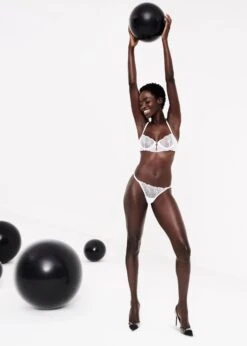 BLUEBELLA Irena Bra (White) -BLUEBELLA Sales Store bluebella irena bra sheer mesh underwire white lace sexy lingerie F