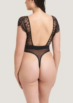 BLUEBELLA Josetta Soft Body (Black) -BLUEBELLA Sales Store bluebella josetta soft body black lace mesh bodysuit sexy lingerie F