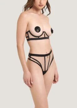 BLUEBELLA Karina Open Bra (Black) 12 BLUEBELLA Karina Open Bra (Black) -BLUEBELLA Sales Store bluebella karina bra underwired cupless strapless open bra ultra sexy lingerie E